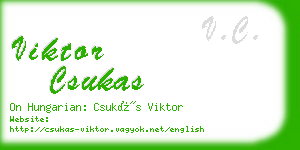 viktor csukas business card